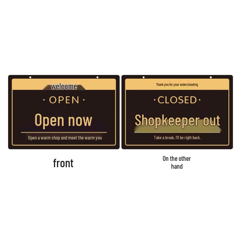Welcome Sign: Open for Business/Temporary Outage
