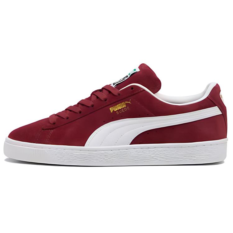 New PUMA Suede Anti Slip Wear Resistant Low Top Skateboard Shoes Unisex Red 399781-05