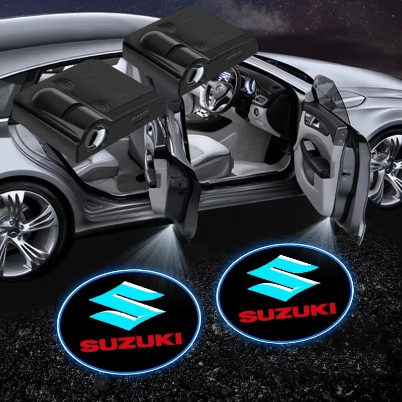 2 Stück Autotürleuchten Logo Projektor Für Suzuki JIMNY Grand vitara Sx4 swift Alto Auto Tür Willkommenslogo Projektorleuchten