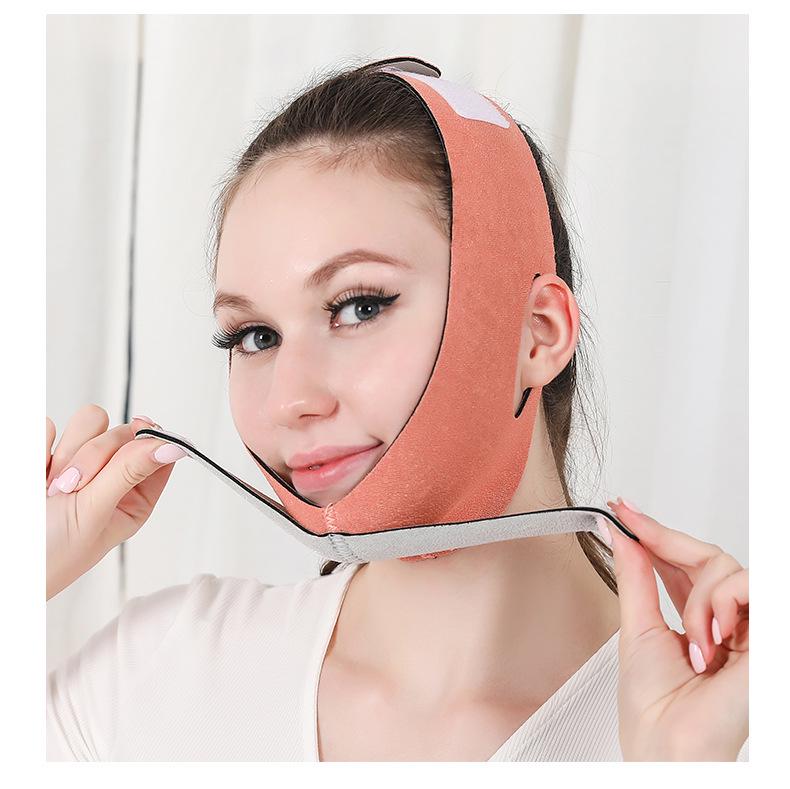 SEEYOUTH V-Lijn Elastisch Verband: Pluche Gezichtsvormend & Kaaklijn Verstevigend Masker met Wolkengevoel