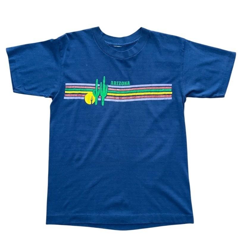 Vintage 90s Arizona Saguaro Cactus Desert USA Retro Souvenir Tourist T-shirt XL