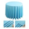 Polyester Round Tablecloth Stain and Wrinkle Resistant Cloth-Washable Table Cover For Dining Table,Buffet Parties and Camping