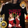Tutto quello che voglio per Natale è la Maglietta MARIAH CAREY Nera Unisex S- IM0937