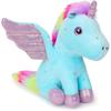 Einhorn Stofftier Weiche Einhorn Plüschtiere Regenbogen Rosa Einhorn Geburtstagsgeschenk für Mädchen Baby Kleinkind Kinder Party Heimdekoration