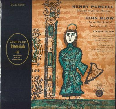 LP Record HENRY PURCELL, JOHN BLOW, ALFRED DE - Purcell St.Cecelia Ode 1683 Blow Od BGS5015 VANGUARD 1959 US Classical Used