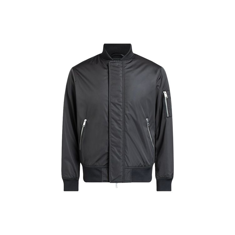 Armani Exchange FW21 Zipper Long Sleeve Cotton Jacket Men jackets Black 6KZB14-ZNIVZ-1200