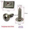 Electric Vehicle Pedal Cover Metal Fastener Screws & Clips