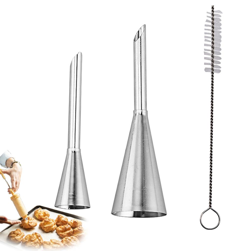 3 Stück Düsen Sets Kuchen Vereisungstüllen Spritzbeutel Gebäck Bäckerei Windbeutel und Cupcake Creme Dekorierwerkzeuge Professionelles Zubehör