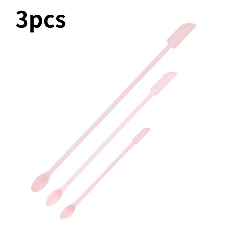 

Creative Mini Silicone Double-ended Spatula Scraper Set For Makeup And Lotion Bottles In Various Colors