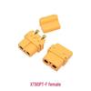 XT60PT-M/F Model Airplane Lithium Battery Connector with 90° SMT Pins and Sheath