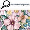 Birds Flowers Butterfly Toilet Seat Lid Stickers Self-Adhesive Bathroom Wall Sticker Floral, Birds, Butterfly Toilet Seat Decals DIY Removable