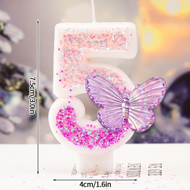 3D Number Cake Decorating Candle Birthday Candles Multicolor Cake Topper Baby Shower Party 1st Dessert Decor for Any Celebration