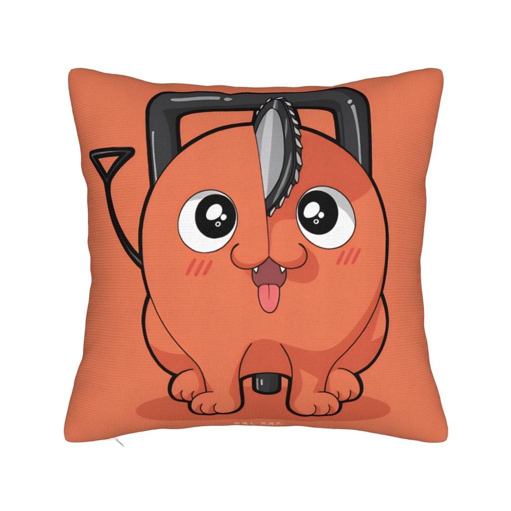 Anime C-Chainsaw Man Pochita  Pillow Cover  Comfy Cushion Cover Vintage Pillow Case For Living Room Sofa