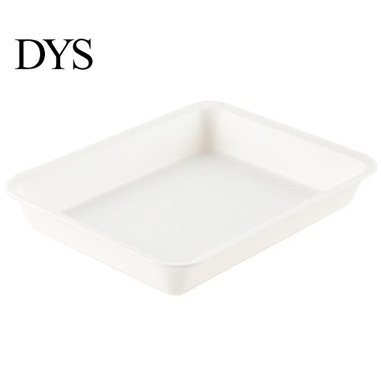 Storage Food Tray White Stackable Round Edges Easy To Clean Spill Fruit Resistant Multipurpose Plastic Hot Pot Serving for Dining Room Dessert Platter