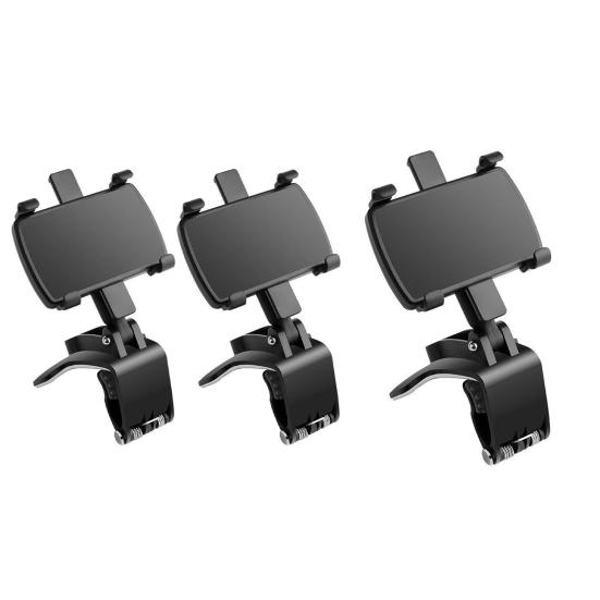 Handyhalterung Auto 360 Grad Drehung Faltbare Armaturenbrett-Handyhalterung Verstellbarer Mehrzweck-Handyständer für Sonnenblende Rückspiegel