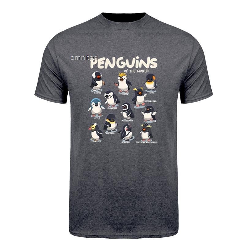 Pinguin Pinguine Tiere der Welt Pinguin-Liebhaber T-Shirt Sommer Lustiges Unisex-T-Shirt Unisex-Kleidung HJ020