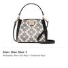 Kate Spade Flower Artificial Leather Shoulder Bag, Crossbody Bag, Handbag Mini Women's Black KK996-001
