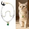 Pet Rhinestone Pendant Necklace: Dog & Kitten Ornament Collar