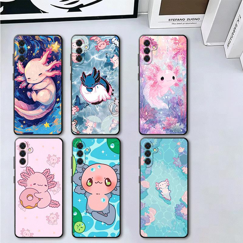 Axolotl Cartoon Cute Soft Phone Case for Samsung A17 A37 A57 A16 A26 A36 A56 A15 A25 A35 A55 A14 A24 A34 A54 A13 A23 A33 A53 A52