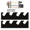 Steel Garage Tool Organizer Wall Mount Garage Tool Storage Racks Garden Tools Supplies Holder For Broom, Shovels And Rakes