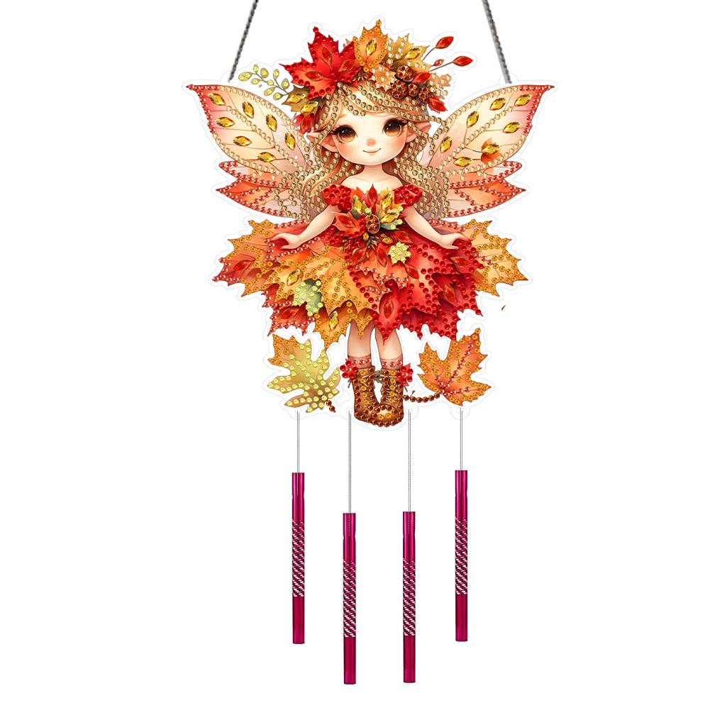 5D DIY Butterfly Wind Chime Double Sided Diamond Painting Home Decor 5D DIY Diamond Painting Dots Pendant for Home Wall Decor