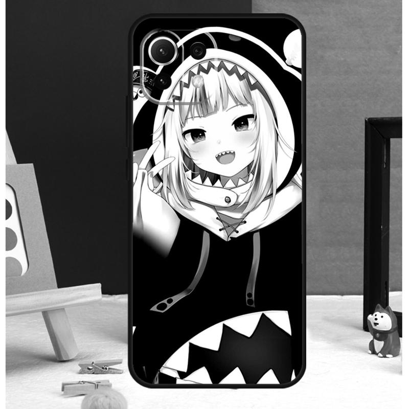 Gawr Gura Hololive Anime Case For POCO X6 Pro M6 X3 X4 X5 F3 F5 M5s Xiaomi 13 14 Ultra 12 Lite 11T 12T 13T Pro Cover