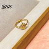 Adjustable Ring Women Finger Eight-Pointed Star Fit Open Multi-width Rings