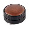 Coffee Powder Leveler Real Wood Stainless Steel Texture Coffee Powder Distributor Suitable for Consistent Extraction