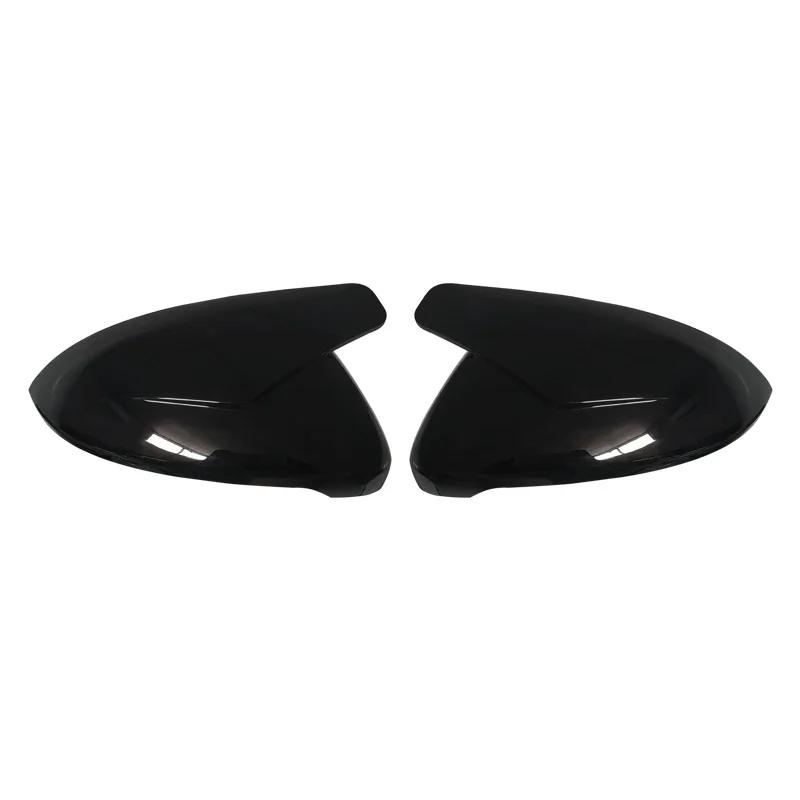 Seiten-Rückspiegelabdeckungen Blinker für VW Golf 7 MK7 7.5 GTI für Touran 2013-2020 Helles Schwarzes Spiegelgehäuse Autozubehör