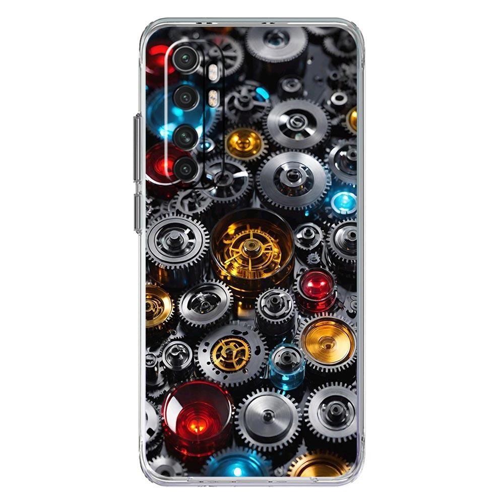 

Transparent Phone Case for Xiaomi 17 15 14 13 12 11 Ultra Poco X3 NFC F3 F6 F7 X7 X6 Pro Lite Soft TPU Mechanical Gear Pattern Poco X5