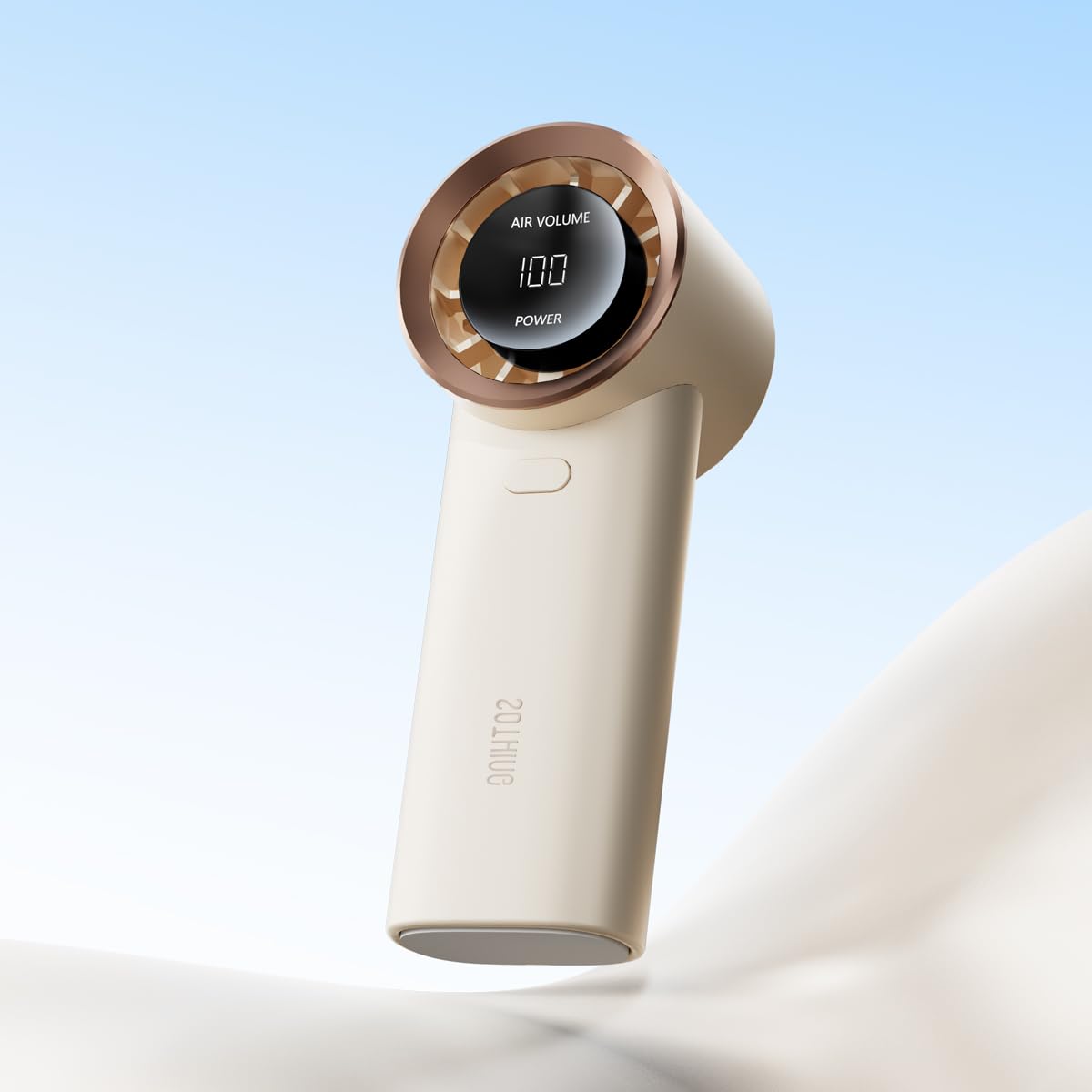 

SOTHING Handheld Portable 3600mAh 9300 RPM 5 Speed Small and Powerful Mini Fan with LED Low Lightweight and Japanese Instruction Heatstroke Heat Gift білий
