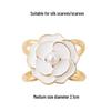 Elegant Silk Flower Scarf Buckle: Versatile, Dual-Purpose Accessory for Shawls and Scarves