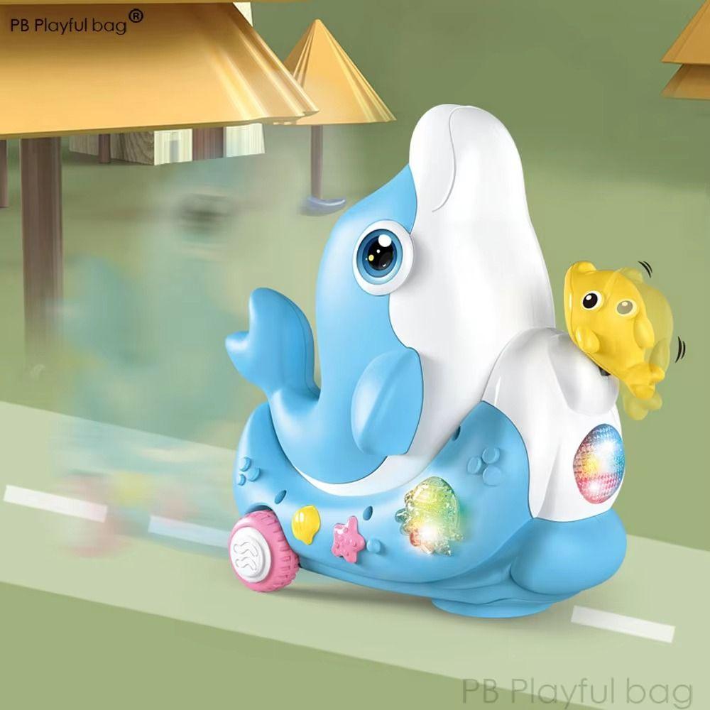 Electric Blowing Ball 3D Cool Light Dolphin LED Light Levitation Blow Ball  Kids Toys