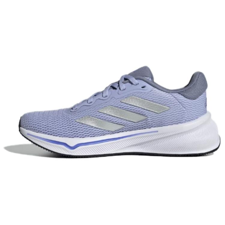 Adidas Response Comfortable Versatile Non-Slip Durable Low-Top Running Shoes Women Running Shoes Purple Silver IH6089