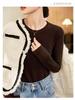 Women's German Velvet Double-Sided Red Half-High Collar Long-Sleeve Top - New for Autumn/Winter 2024