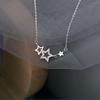 Women's Five-Pointed Star Diamond Pendant Necklace – Fashionable, Luxurious, Niche Design Clavicle Chain Gift