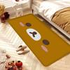 Cute Cartoon R-Rilakkuma B-Bear Kitchen Mat Kids Room Bedroom Decoration Balcony Anti-Slip Doormat Living Room Alfombra