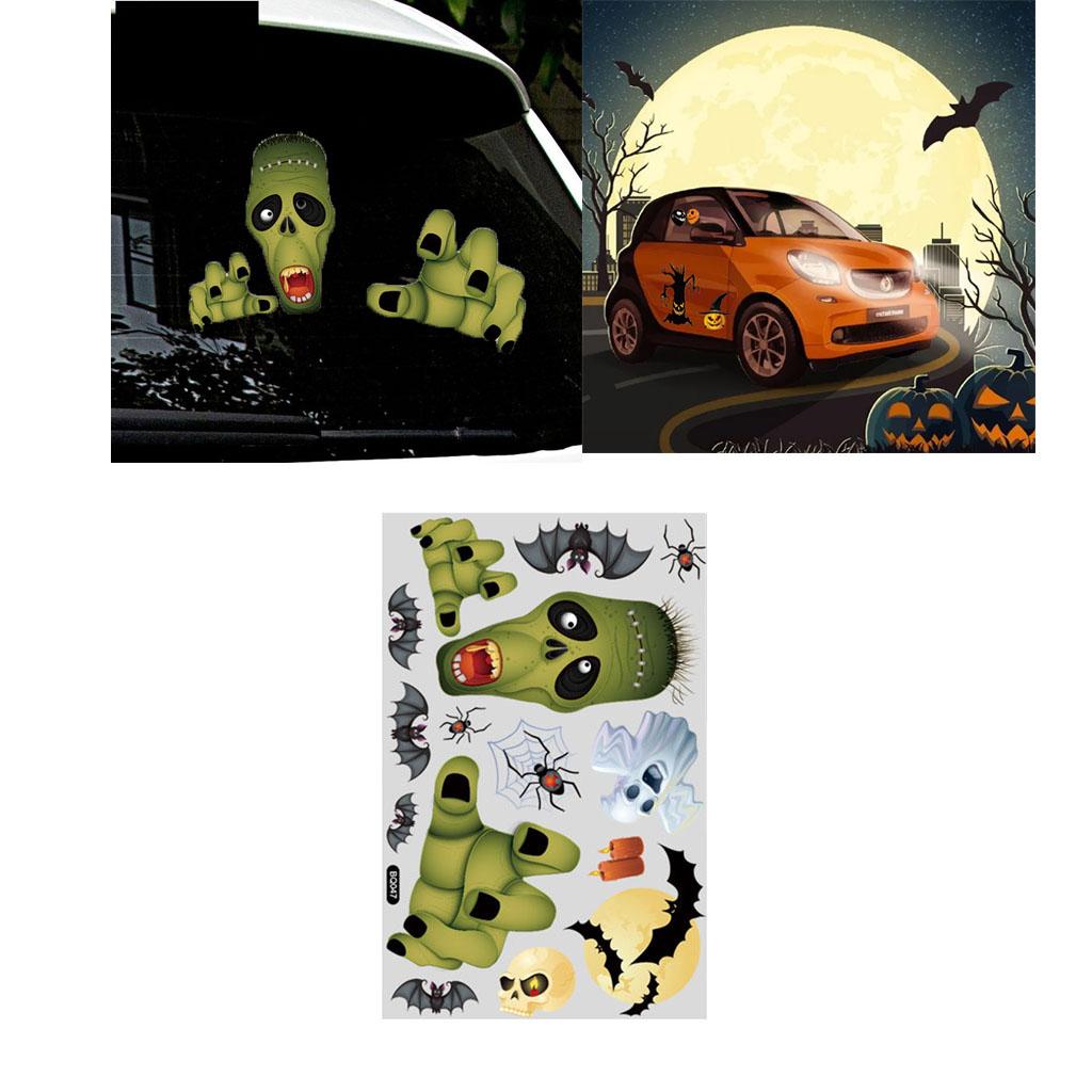 Halloween Stickers Decorations Clings for Kids for Auto Door Window Home Tags