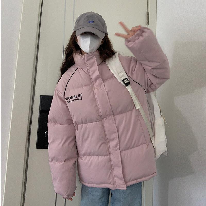 Winter padded clothes women's 2025 new loose student padded jacket bread clothes couple thickened padded clothes