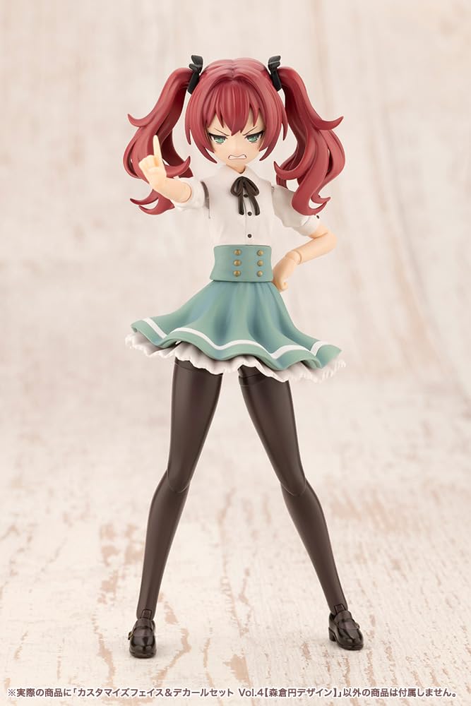 Kotobukiya "Sousai Shojo Teien" Customized Face & Decal Set Vol. 4 [Madoka Morikura Design] Approximately 18mm Tall 1/10 Scale Plastic Model