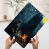 Dark Knight By the Bonfire Printed Poster Customized Wall Art Retro Vintage Metal Tin Signs for Decoration Living Room Decor Men