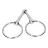 Horse Mouth Bit Stainless Steel Loose Ring Horse Snaffle Bit Anti Biting Mouth Bit for 125mm Horse