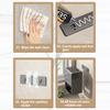 Knife Rack Kitchen Stainless Steel Multi-Functional Wall-Mounted No-Drill Knife Holder