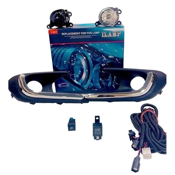 

LED Fog Lamp Set for Maruti Dzire with Wiring Kit 2024-Onwards, White