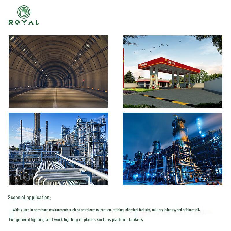 Rongya LED Tri-Proof Gas Station Ceiling Light 50W