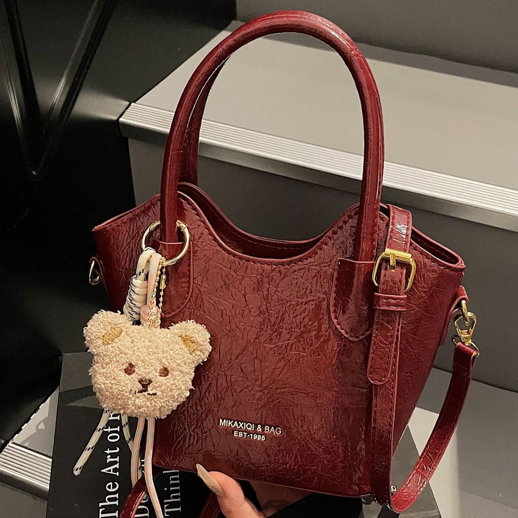 Versatile Premium 2025 Crossbody Bag Summer New Portable Bucket Bag Niche Design Retro Commuter Shoulder Bag