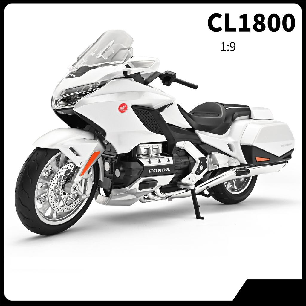 1/9 HONDA Gold Wing GL1800 Alloy Sports Motorcycle Model Diecast Metal Leisure Touring Motorcycle Model Sound Light Kid Toy Gift