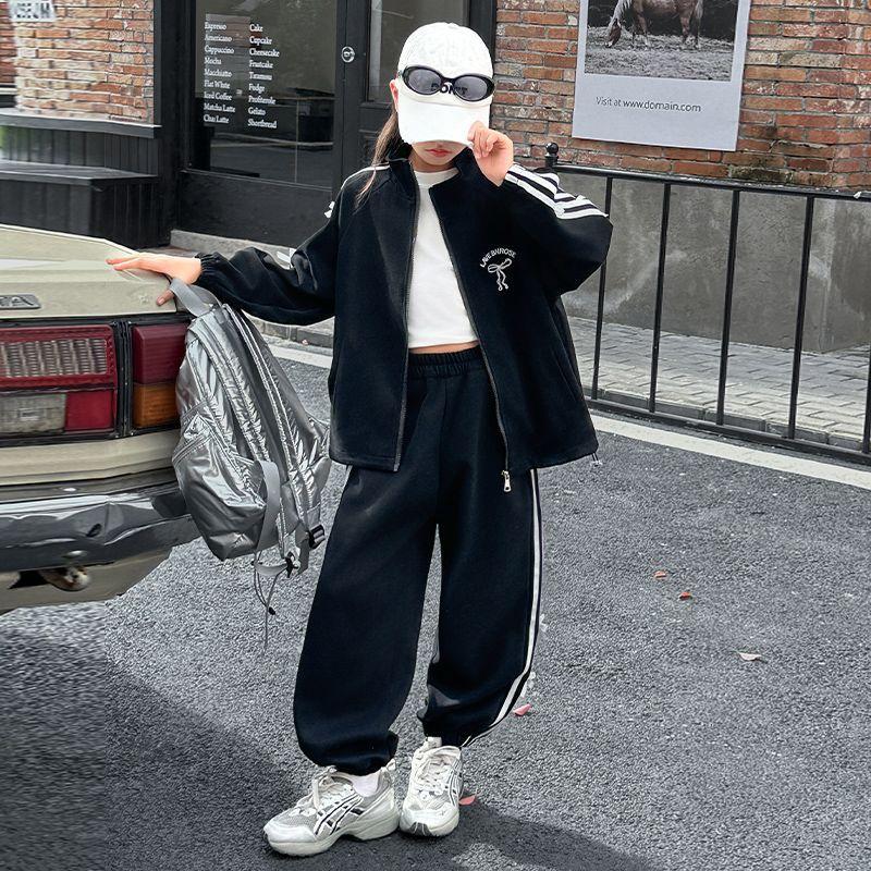 Girls' Casual Two-piece Clothes Suit Children's Spring Autumn Sports Suit Clothing Teen Girl Clothes Sets 4 6 8 12 15years