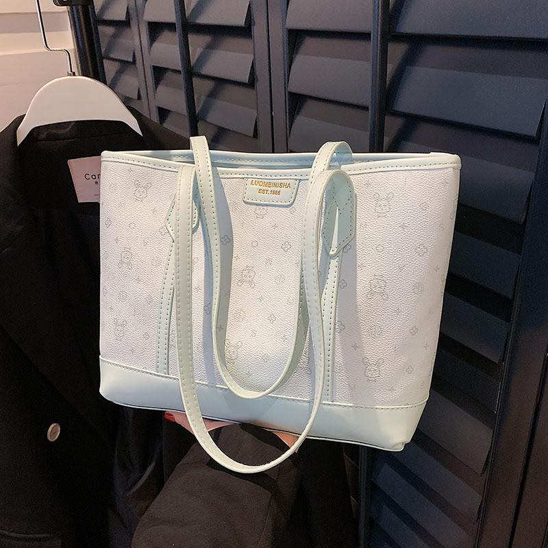 Borsa Tote Casual da Donna in PU ad Alta Capacità per il Pendolarismo Quotidiano e l'Uso Scolastico