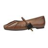 French Mary Jane Shoes Women's Flat-soled Ladyshoes One-word Buckle Single Shoes Spring Soft-soled Fairy Shoes Fat Feet Wide Feet Women's Shoes